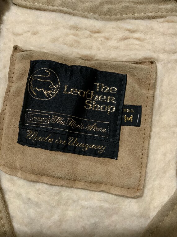 Vintage 70s 80s Sears The Leather Shop Suede Sher… - image 4
