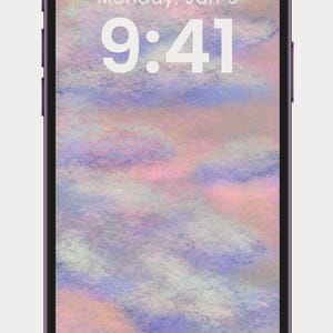 Digital Art iPhone Wallpaper  Abstract Clouds Aesthetic Background for iPhone 15, 15 Plus, 14, 15 Pro Max  Instant Download