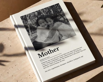 Mother Definition Template, Editable Photo Book, Last Minute Mother’s Day Gift