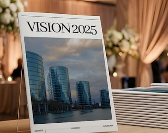 Printed Event Program Magazine, Corporate Conference Booklet, Custom Business Anniversary & Award Night Magazine