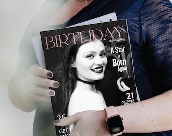 Printed Birthday Magazine, Custom Keepsake Party Booklet, Milestone Zine