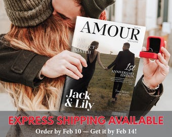 Printed Couple Magazine, Personalized Gifts for Couples, Custom Love Story Book, Love Journey Photo Album, Anniversary & Valentine’s Gift