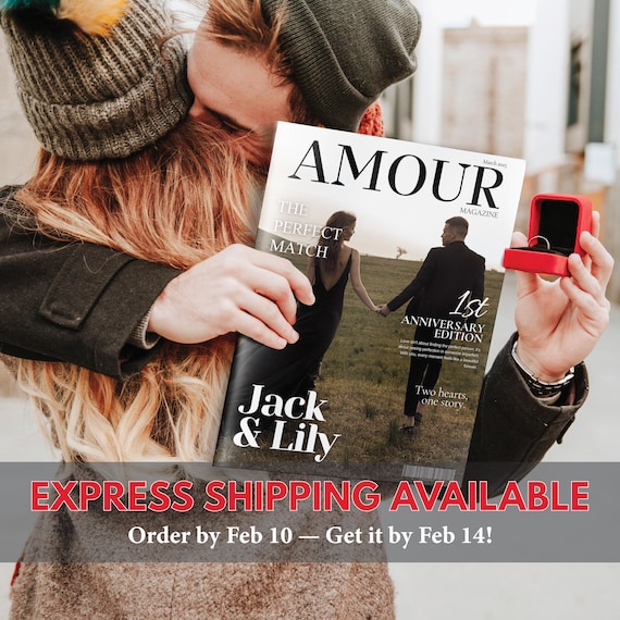 Printed Couple Magazine, Personalized Gifts for Couples, Custom Love Story Book, Love Journey Photo Album, Anniversary & Valentine’s Gift