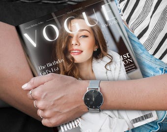 Personalized Birthday Magazine, Vogue Style Photo Book for Her