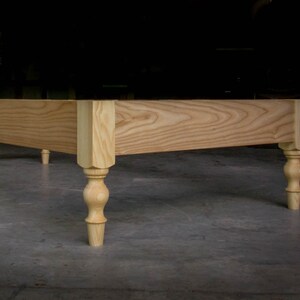 Platform Turned Leg Option Wooden Bed Frame By Get Laid Beds Etsy