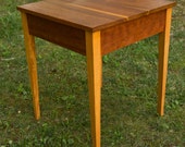 Shaker-Inspired Custom Hardwood 24" x 24" Square Side End Table, in Ash, Oak, Maple, Cherry or Walnut
