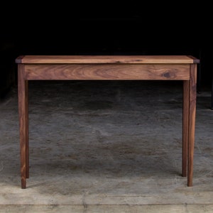 42&quot;W x 12&quot;D SHAKER ENTRY TABLE  |  Resting Shelf Optional  |  Breadboard Ends Optional  |  Custom Made  |  American Hardwoods