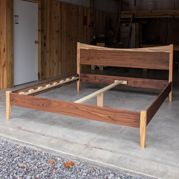 Curved Wood Bed Frame Etsy