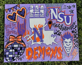 Custom College Collage Painting