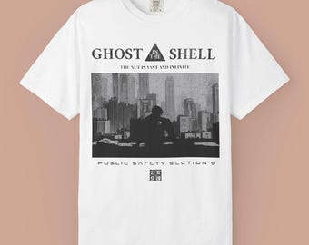 Ghost in The Shell Tee: Retro 90s Anime, Unisex Comfort Colors Shirt