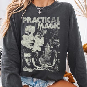 Practical Magic Halloween Sweatshirt: Vintage Retro Horror Crewneck