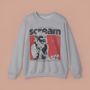 Retro Horror Halloween Sweatshirt: Scream Movie, Slasher Shirt