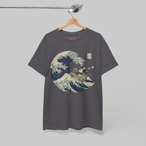 Steamboat Willie in Japan Mickey Mouse Vintage Graphic Tee, Japanese Ukiyo-e Style image 8