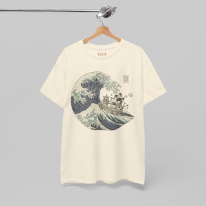 Steamboat Willie in Japan Mickey Mouse Vintage Graphic Tee, Japanese Ukiyo-e Style image 6