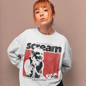 Retro Horror Halloween Sweatshirt: Scream Movie, Slasher Shirt