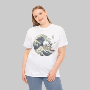 Steamboat Willie in Japan Mickey Mouse Vintage Graphic Tee, Japanese Ukiyo-e Style image 10