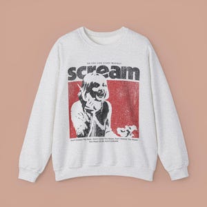 Retro Horror Halloween Sweatshirt: Scream Movie, Slasher Shirt