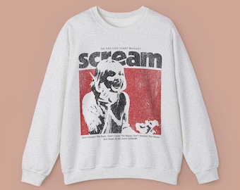 Sudadera retro de terror para Halloween: Película Scream, Camiseta de asesino en serie