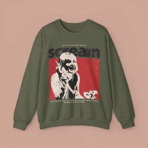 Retro Horror Halloween Sweatshirt: Scream Movie, Slasher Shirt