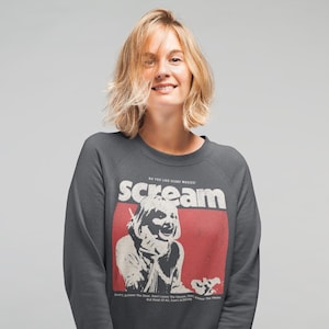 Retro Horror Halloween Sweatshirt: Scream Movie, Slasher Shirt