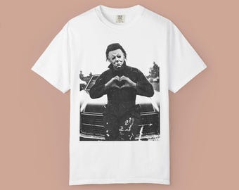 Camiseta de Halloween de Michael Myers con aspecto desgastado: Camiseta retro de película de terror