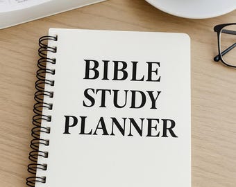 Bible Study Planner Printable | Prayer and Scripture Journal | Christian Faith Digital Download