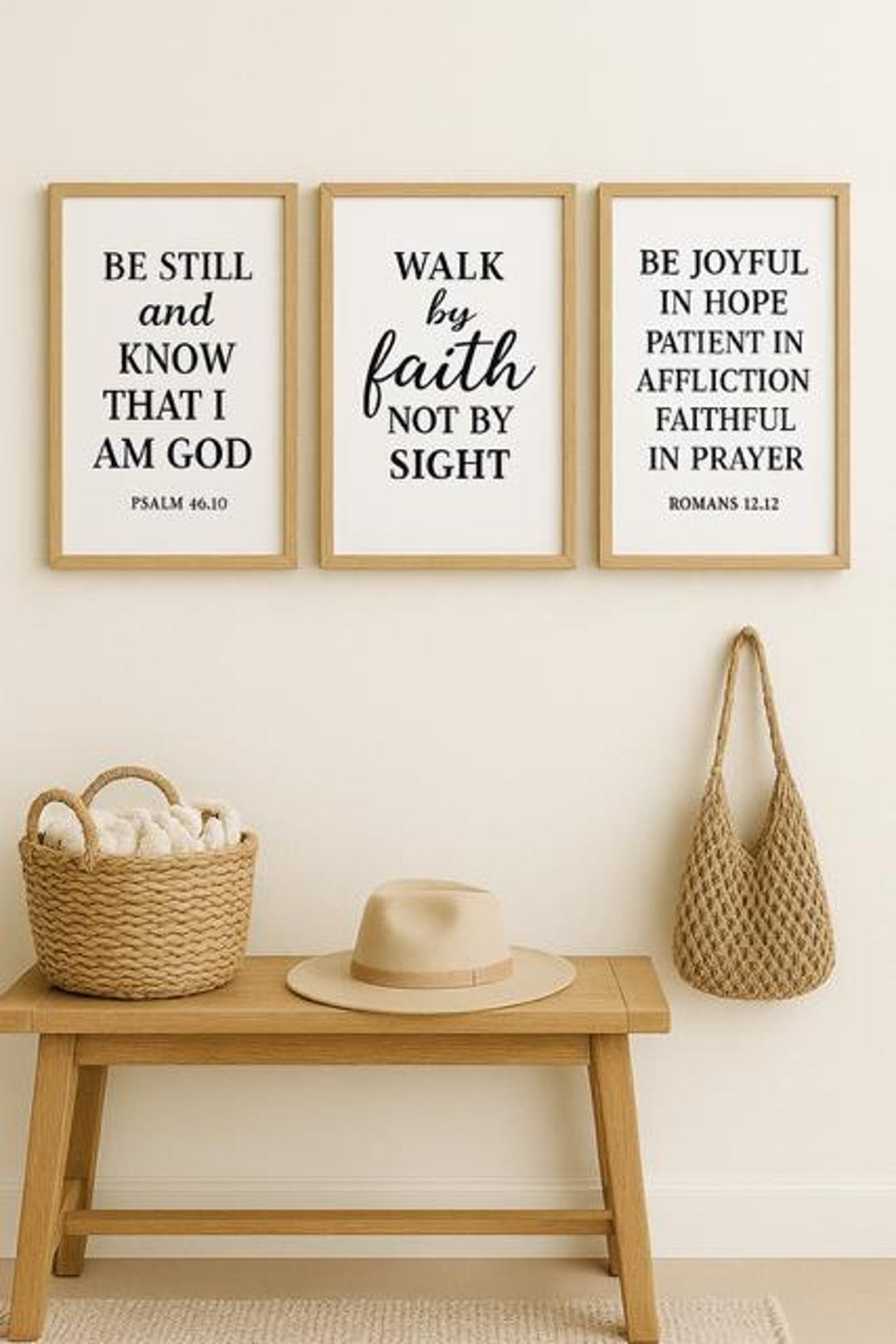 Bible Verse Wall Art Prints: Christian Scripture, Faith Quotes (digital ...