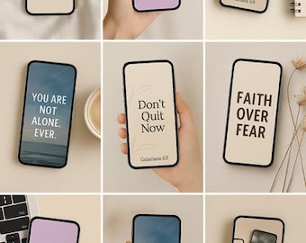 Christliche Telefon-Hintergründe | Bibel Vers Digital Pack