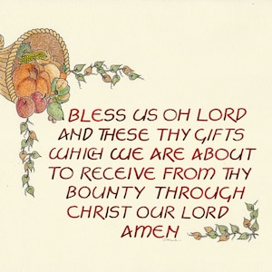 Bless Us Oh Lord