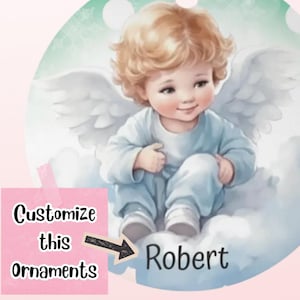 PERSONALISIERTE Engel Verzierung, Weihnachtsfeiertags-Verzierung, festlicher Feiertags-Baum-Dekor, Geschenk für Freund