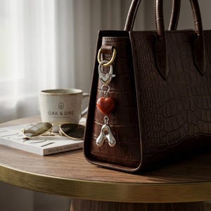 Personalized Initial Zip Charm | Kawaii Strawberry or Heart  Zipper Pull, Silver or Gold Color