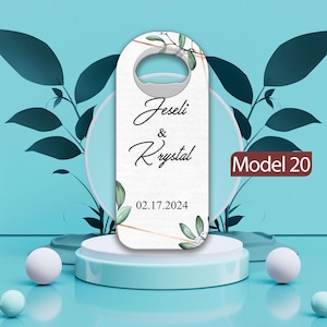 Personalized Bottle Opener Magnet Favors: Wedding, Party Thank You Gifts