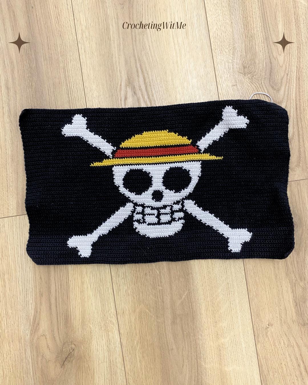 Jolly Roger Crochet Pattern | Straw Hat Pirates One Piece Symbol