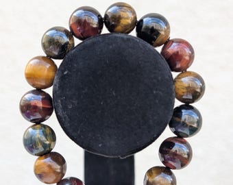 Tiger's Eye Gemstone Bracelet – Natural Stone, Handmade Protection