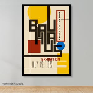 Bauhaus Exhibition Weimar 1923 – Geometric Abstract Modernist Art Print | Hand-signed & numbered Limited Edition Fine Art Print