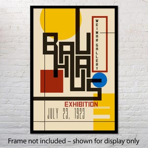 Bauhaus Exhibition Weimar 1923 – Geometric Abstract Modernist Art Print