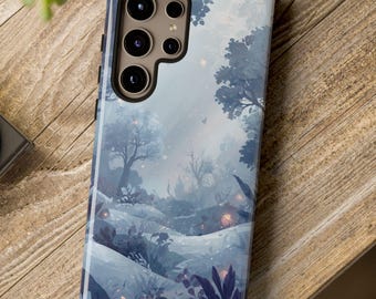 Fantasy Forest Phone Case, Aesthetic Nature iPhone Case, Dreamy Woodland Phone Cover, Minimalist Art Phone Case, fantasy phone case
