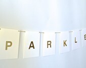Custom Gold Letter Banner : 6 letters