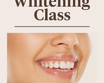 Teeth Whitening Training Manual, PLR MRR, Canva Editable PDF