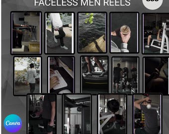 300 Reels de Hombres Sin Rostro - Archivo de Videos PLR MRR / Reels de Estilo de Vida Masculino para Emprendedores, Marcas de Motivación y Negocios, Estética Oscura, Listos para Usar