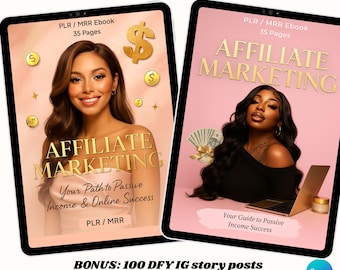 Affiliate Marketing Starter Kit – PLR/MRR eBook + 100 IG Story Posts (Digital Download)