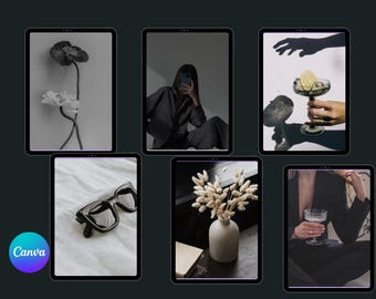 Black Aesthetic Stock Photos, Luxury Social Media Images (PLR MRR)