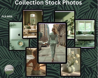Aesthetic Nature Reels - Calming Green Photos, Wellness Content (PLR MRR)