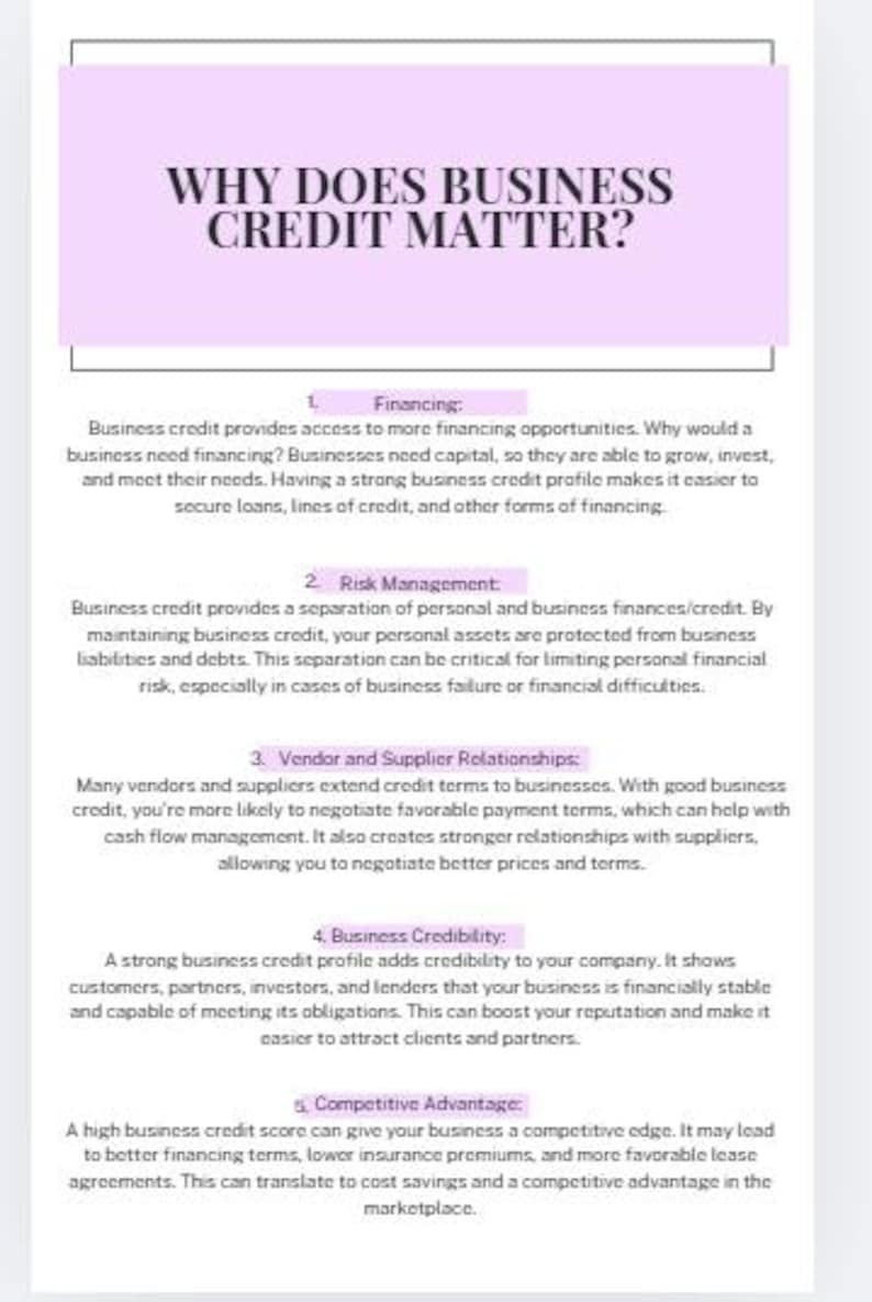 Business Credit Guide Ebook Template: Build Corporate Credit Fast ...