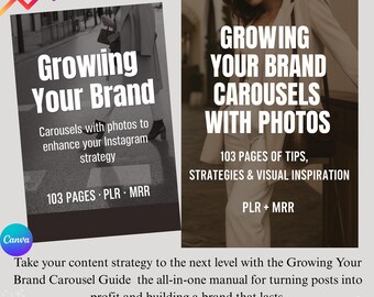 Instagram Carousel Guide | Branding & Content (PLR, MRR)