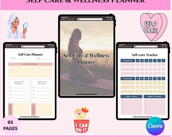 Self-Care & Wellness Planner, 65 Pages (PLR MRR)