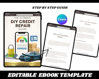 The Ultimate DIY Credit Repair Guide –PLR MRR | Step-by-Step Credit Fix eBook |Financial Freedom |Credit Repair Guide eBook Digital Download