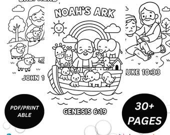 Old Testament Coloring Book | Bible Verse Activity Pages (PDF Pattern)