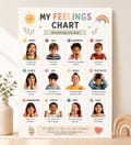 My Feelings Chart for Kids, Emotions Learning Sheet, SEL Classroom Printable US Letter product logo
