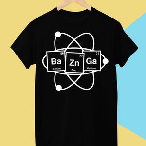 Big bang theory t-shirt, Bazinga shirt for men and women, black unisex cotton tee